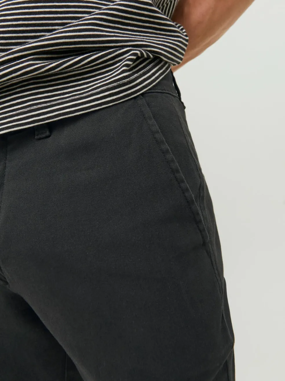 JACK & JONES Marco Dave Pk loose fit, heren chino, zwart olijfgroen