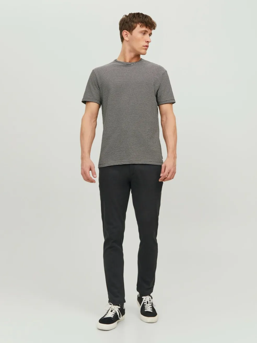 JACK & JONES Marco Dave Pk loose fit, heren chino, zwart olijfgroen