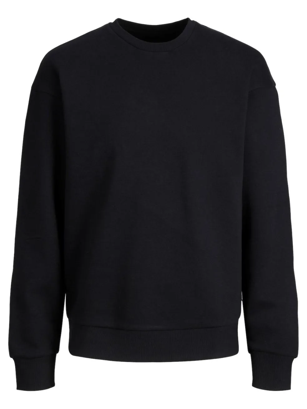 JACK & JONES Star basic sweat crew neck regular fit, heren sweatshirt katoenmengsel met O-hals, zwart