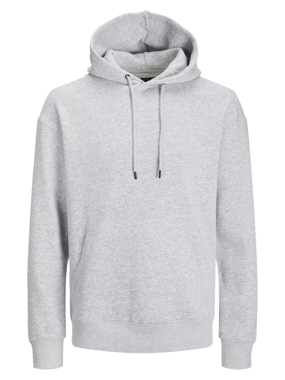 JACK & JONES Star basic sweat hood regular fit, heren hoodie katoenmengsel met capuchon, lichtgrijs melange
