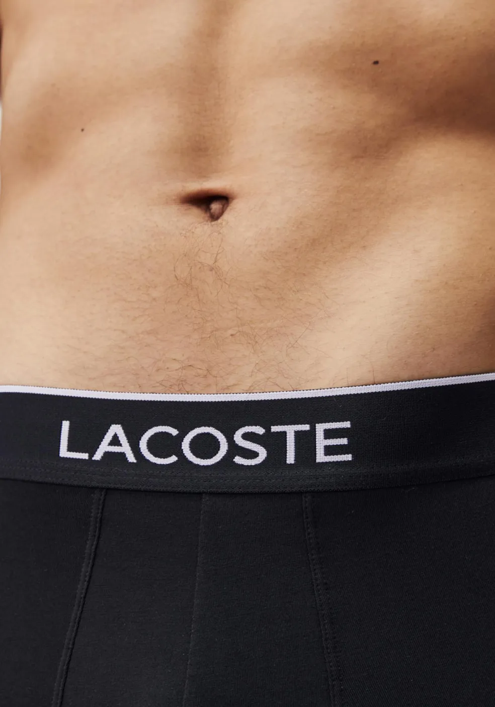 Lacoste Boxer Trunks (3-pack), heren boxers kort, zwart