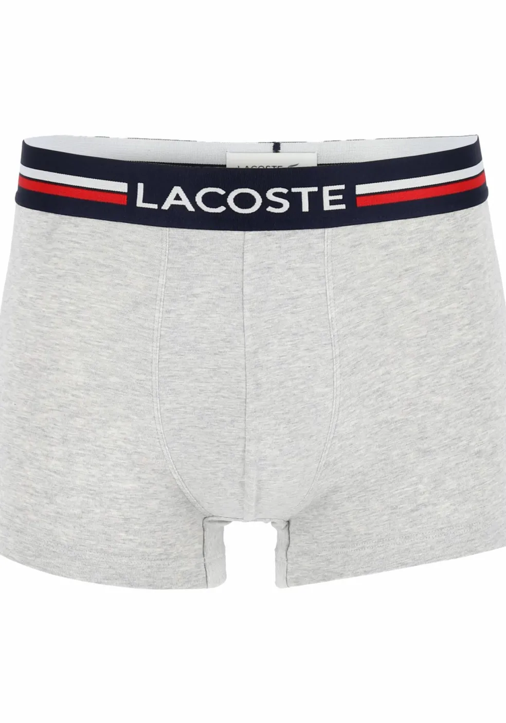 Lacoste Boxer Trunks (3-pack), heren boxers kort, rood, grijs en blauw