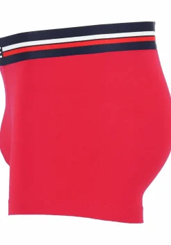 Lacoste Boxer Trunks (3-pack), heren boxers kort, rood, grijs en blauw