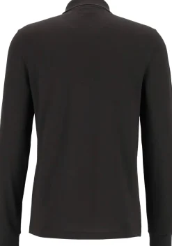 Lacoste Classic Fit polo lange mouw, zwart