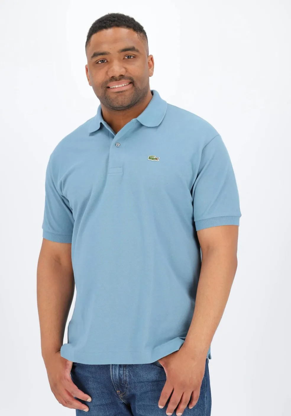 Lacoste Classic Fit polo, leisteen blauw grijs