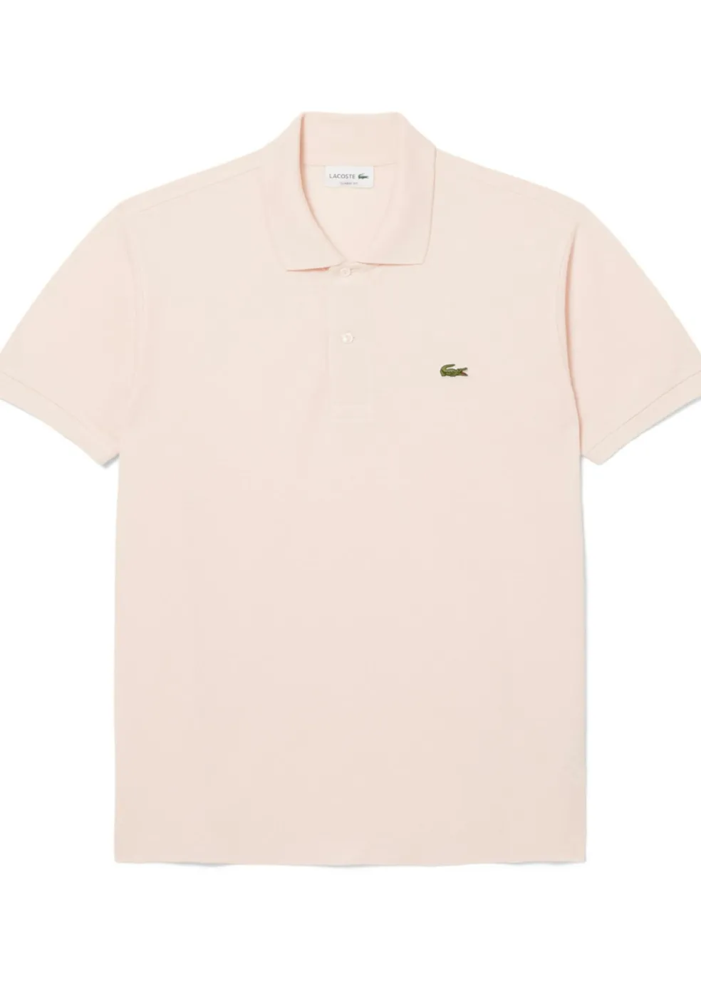Lacoste Classic Fit polo, licht zalmroze