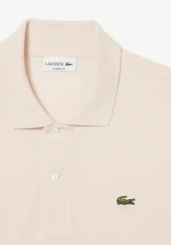 Lacoste Classic Fit polo, licht zalmroze