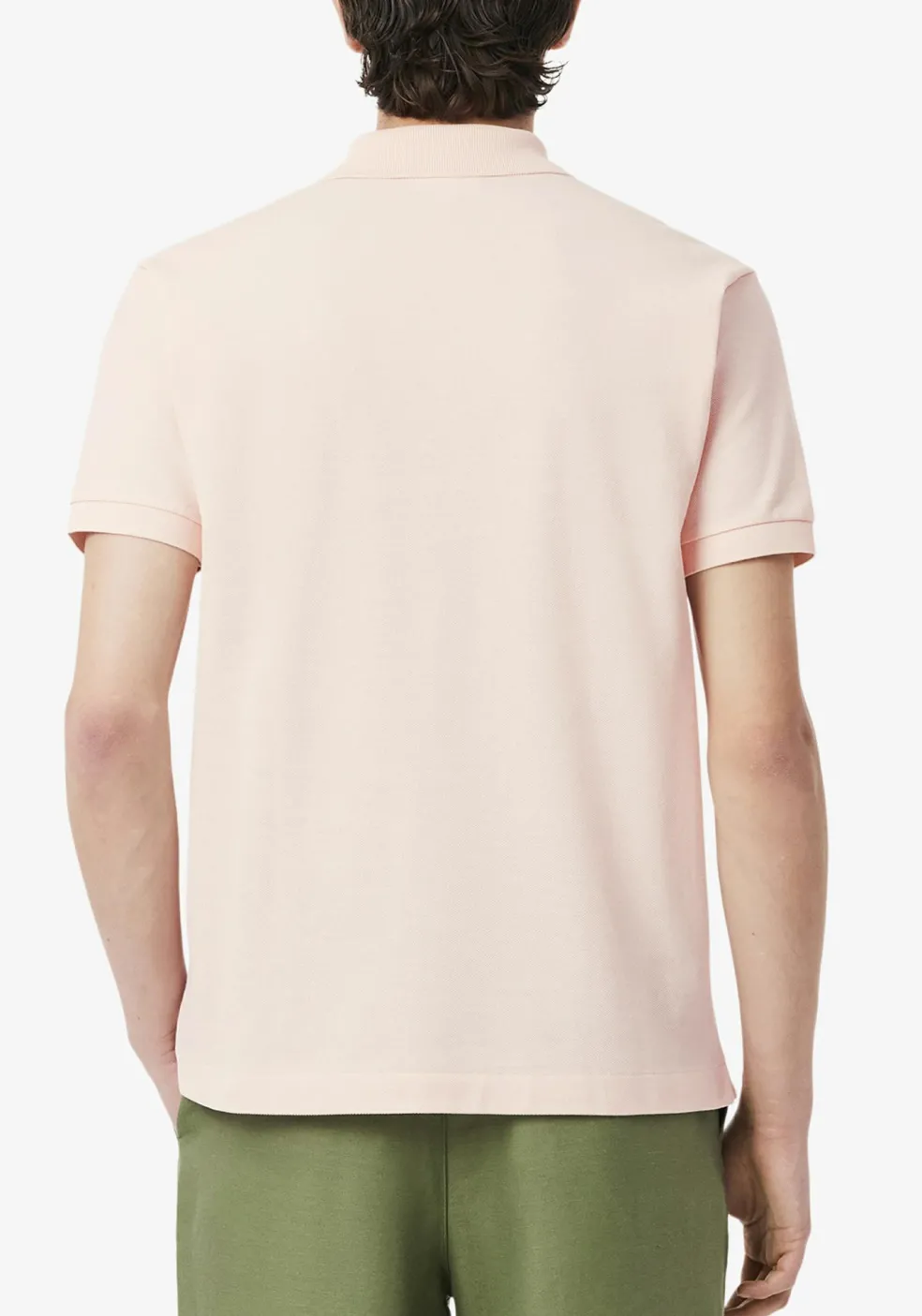 Lacoste Classic Fit polo, licht zalmroze