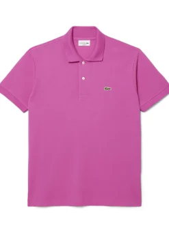Lacoste Classic Fit polo, malva fuchsia roze
