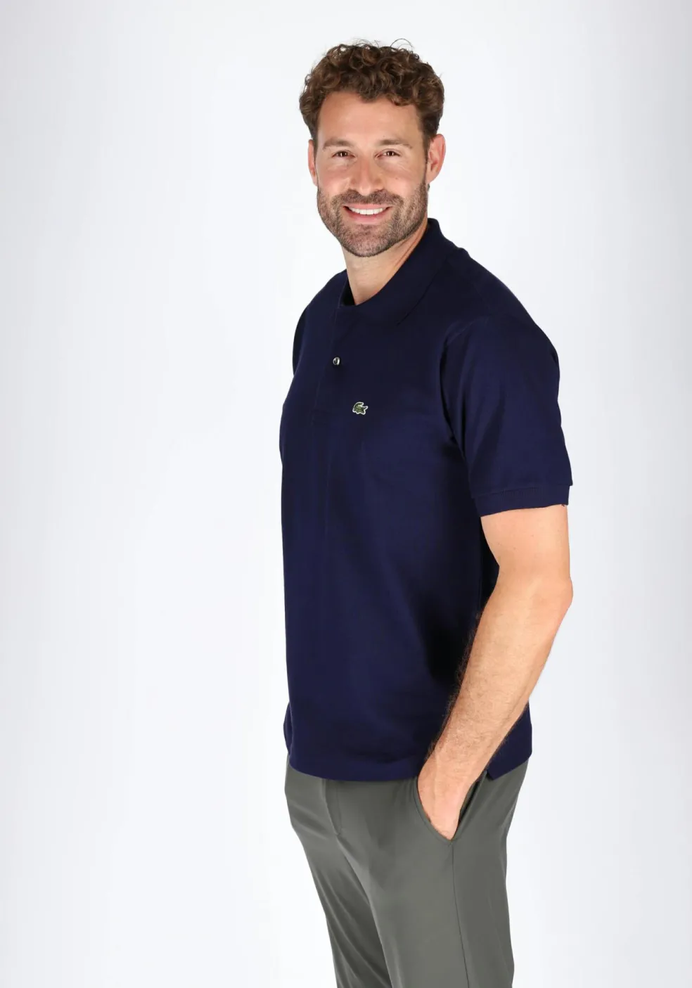 Lacoste Classic Fit polo, marine blauw