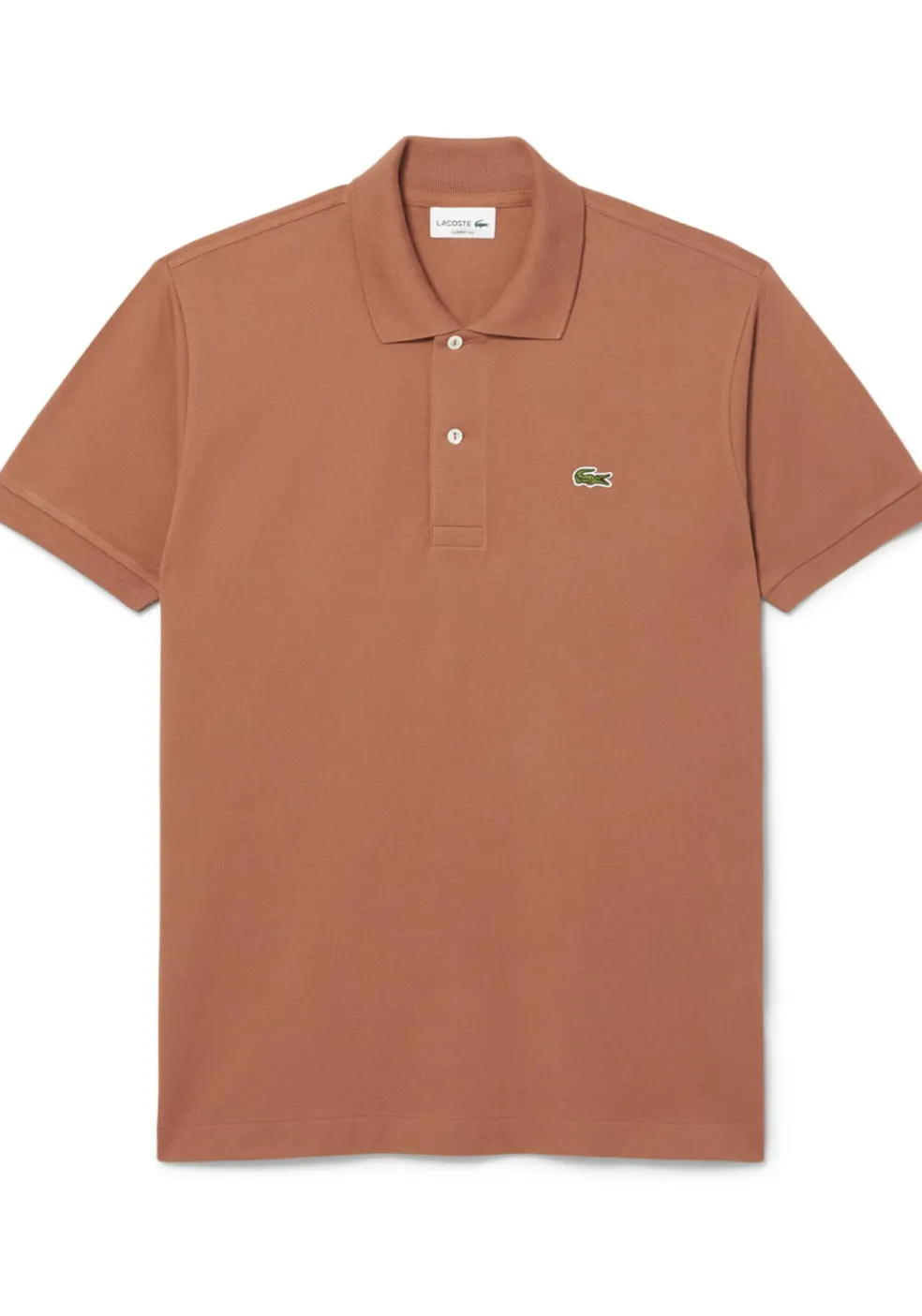 Lacoste Classic Fit polo, melkchocolade bruin