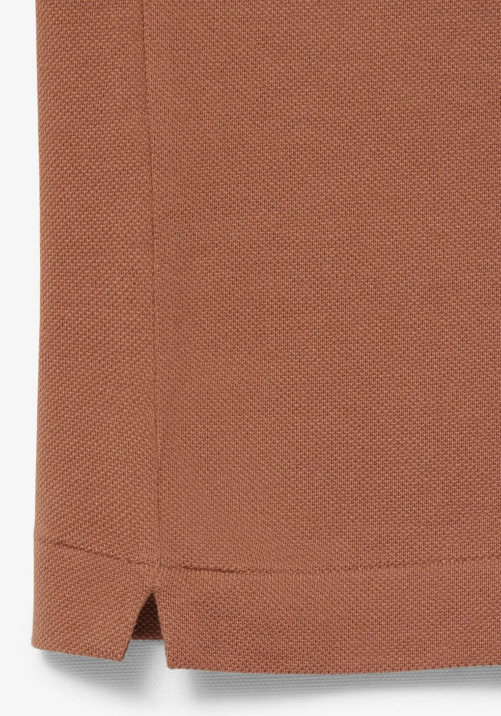 Lacoste Classic Fit polo, melkchocolade bruin