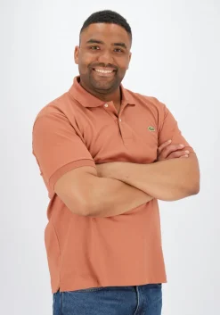 Lacoste Classic Fit polo, melkchocolade bruin
