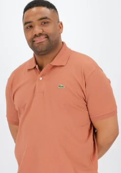 Lacoste Classic Fit polo, melkchocolade bruin