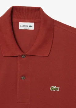 Lacoste Classic Fit polo, roodbruin