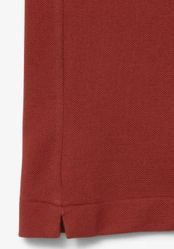 Lacoste Classic Fit polo, roodbruin