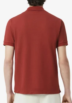 Lacoste Classic Fit polo, roodbruin