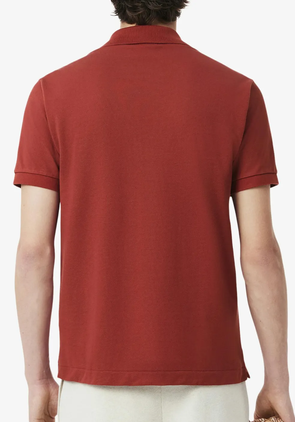 Lacoste Classic Fit polo, roodbruin