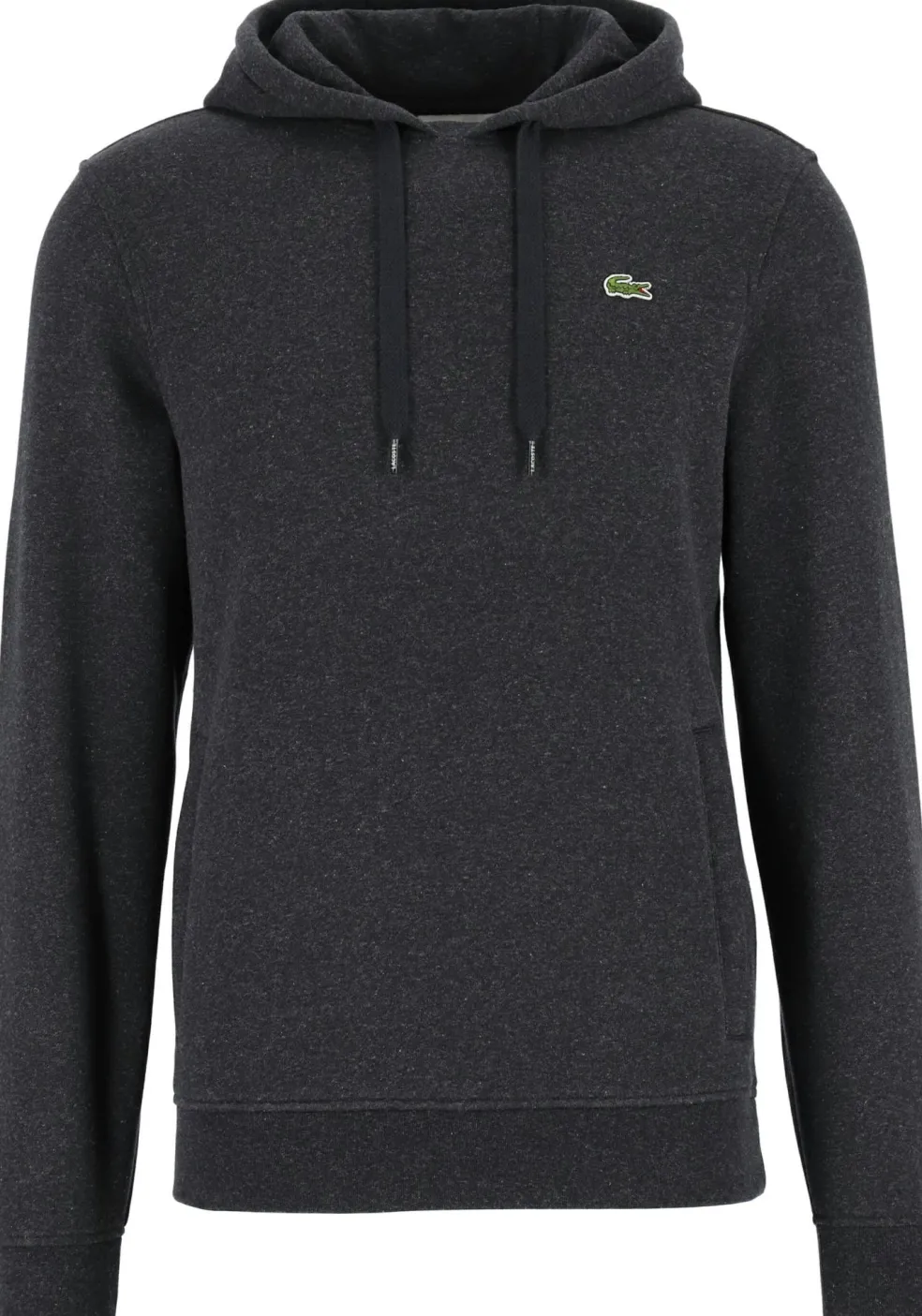 Lacoste heren hoodie sweatshirt, antraciet grijs melange