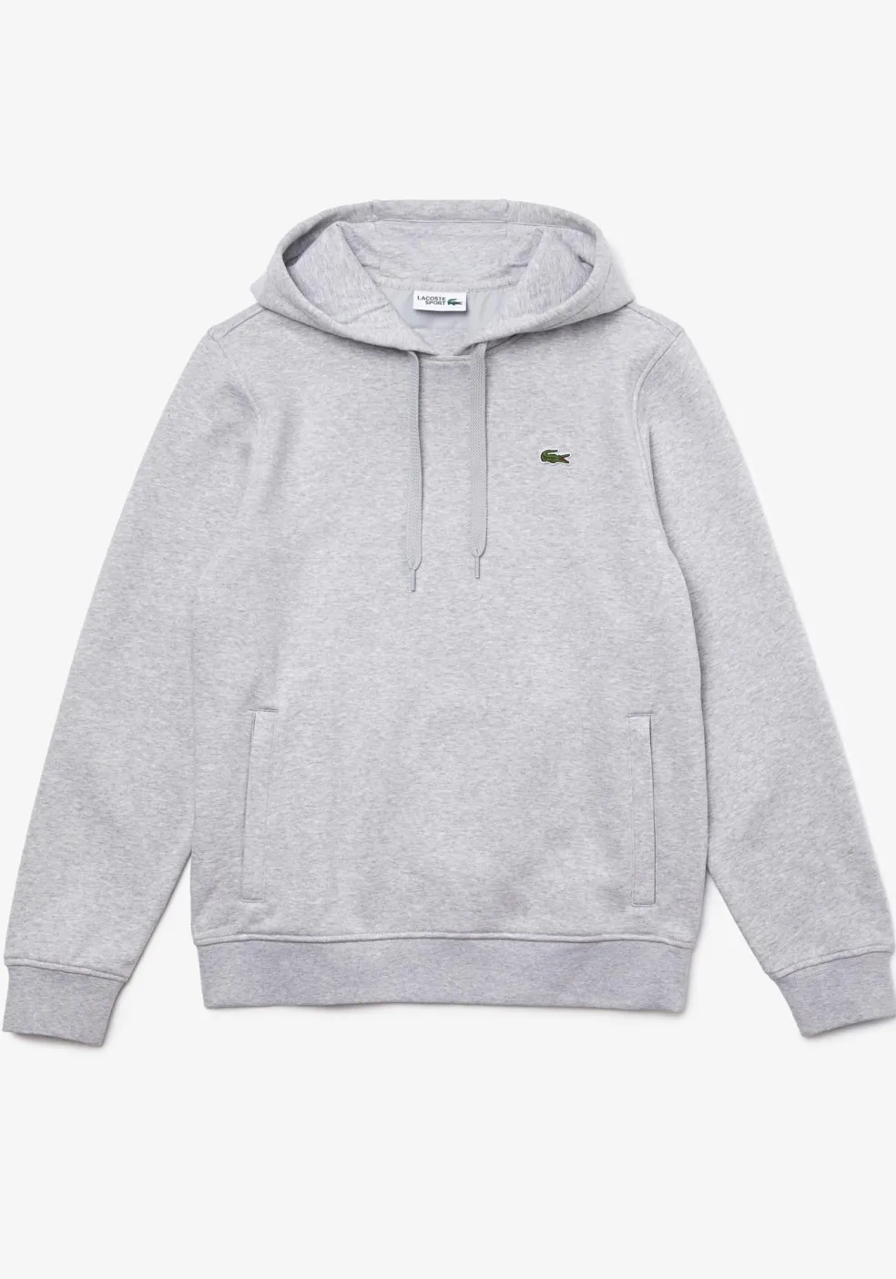 Lacoste heren hoodie sweatshirt, grijs melange
