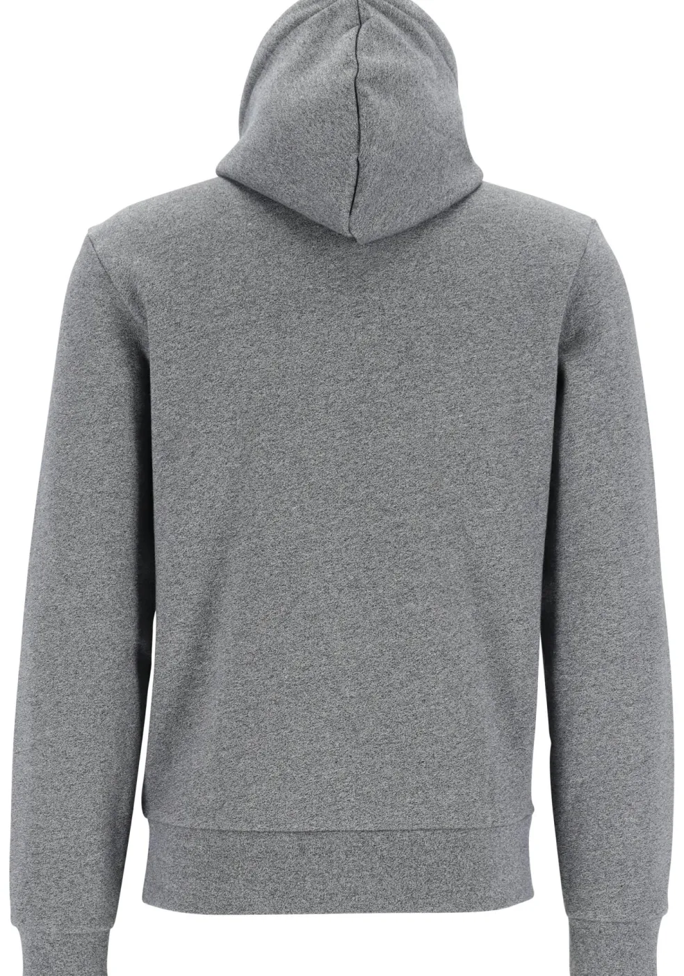 Lacoste heren hoodie sweatshirt, zwart met wit melange, Eclipse Jaspe