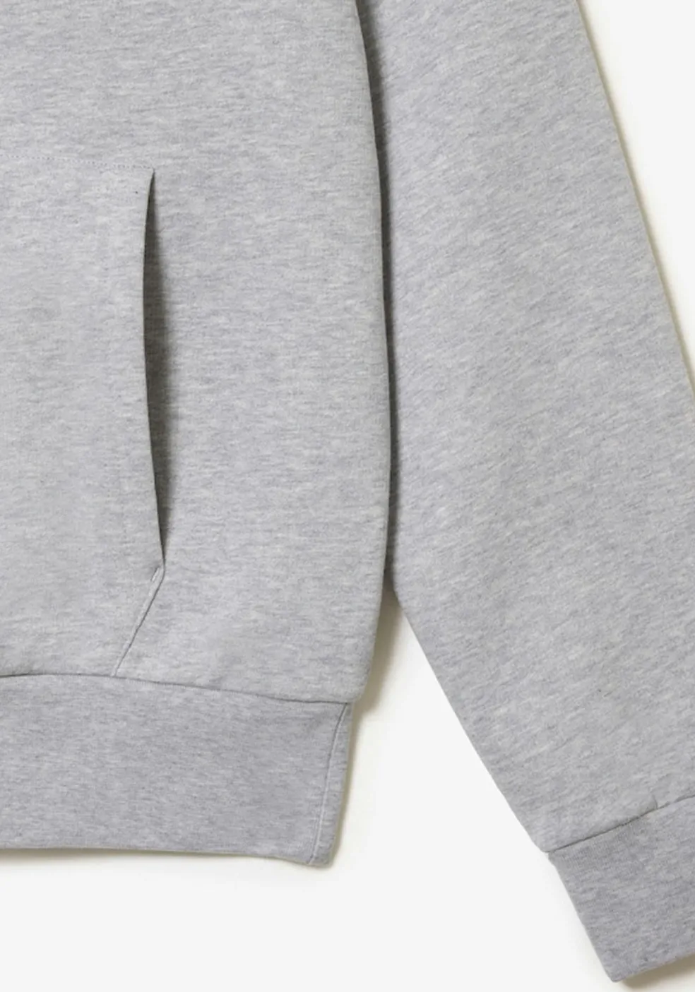 Lacoste heren hoodie sweatshirt, lichtgrijs melange