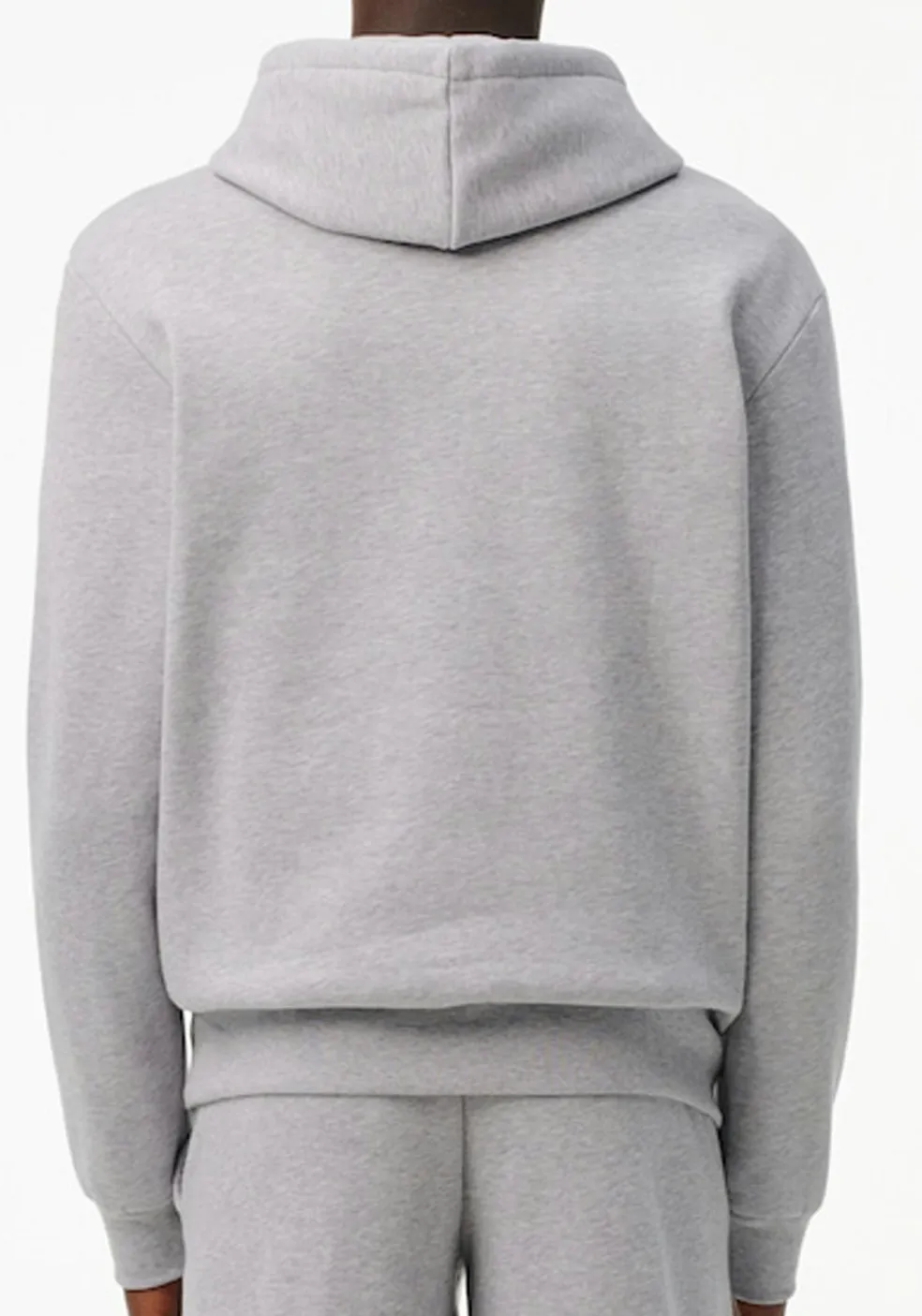 Lacoste heren hoodie sweatshirt, lichtgrijs melange
