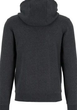 Lacoste heren hoodie sweatvest, met rits, antraciet grijs