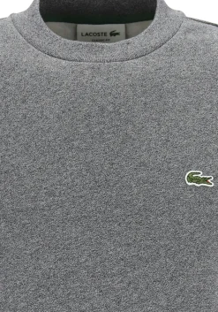 Lacoste heren sweatshirt, zwart met wit melange, Eclipse Jaspe