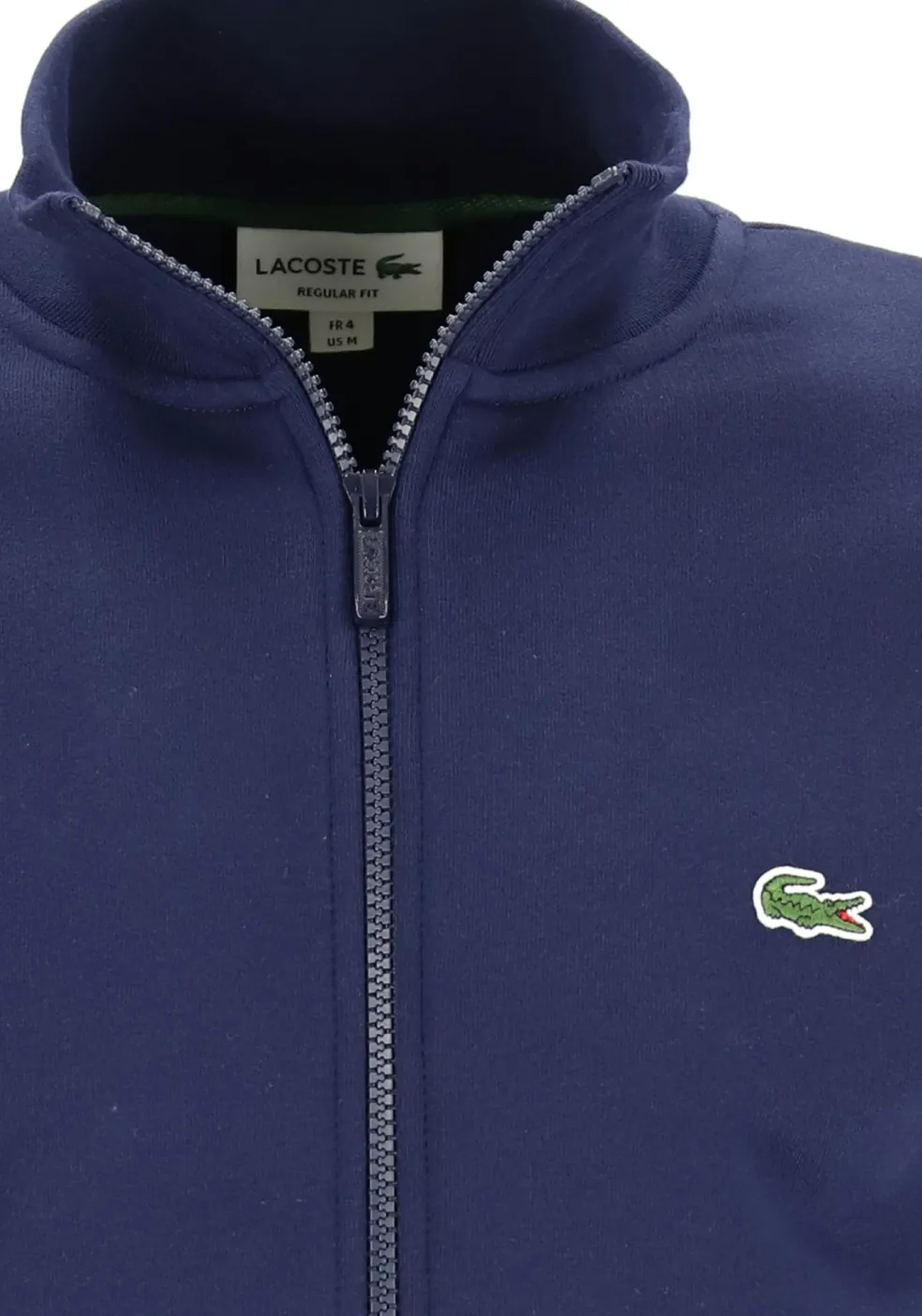 Lacoste heren sweatvest, met rits, navy blauw