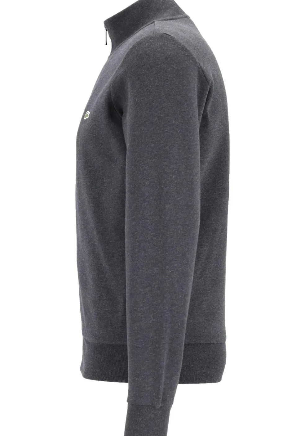 Lacoste heren sweatvest, met rits, antraciet grijs