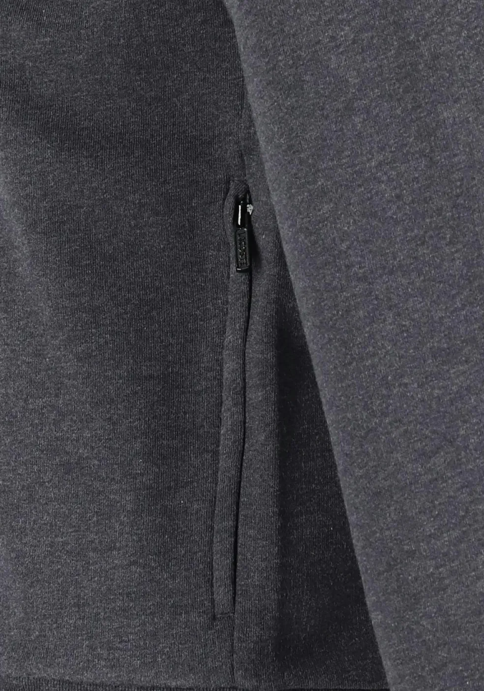 Lacoste heren sweatvest, met rits, antraciet grijs