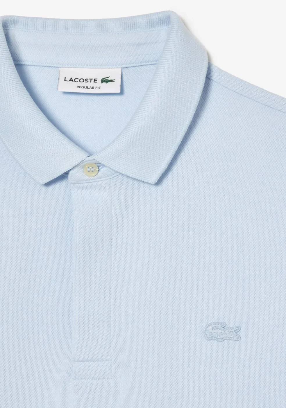 Lacoste Paris Stretch Pique Polo Regular Fit, beekjes blauw