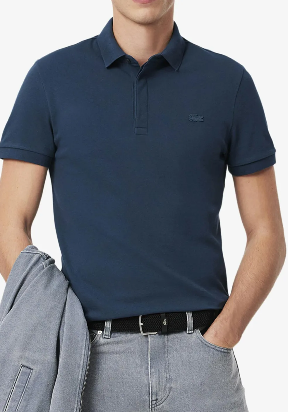 Lacoste Paris Stretch Pique Polo Regular Fit, blauw