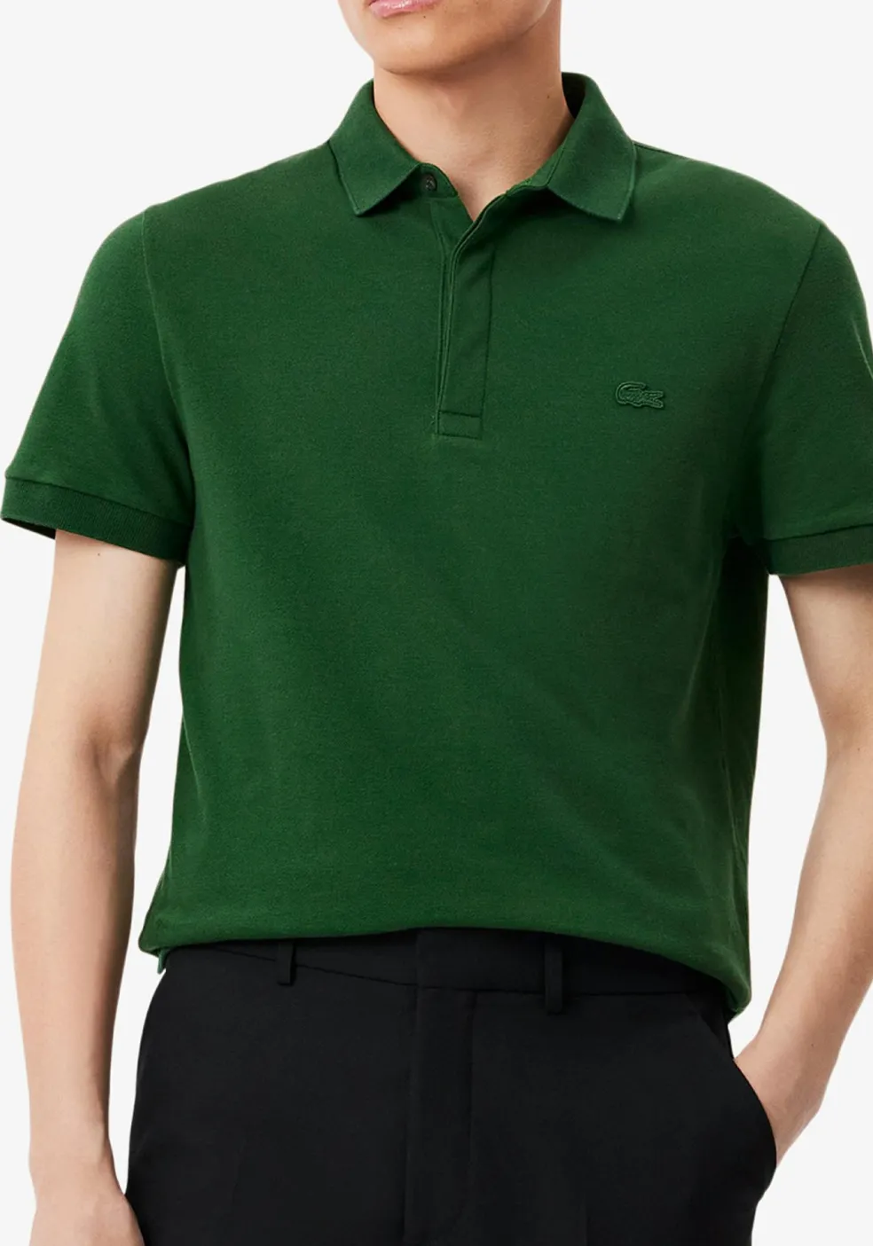 Lacoste Paris Stretch Pique Polo Regular Fit, groen