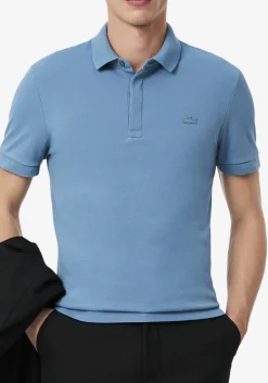 Lacoste Paris Stretch Pique Polo Regular Fit, leisteen blauw grijs