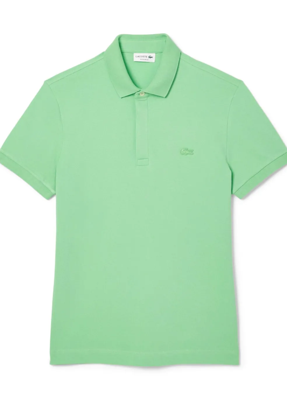 Lacoste Paris Stretch Pique Polo Regular Fit, limoen groen
