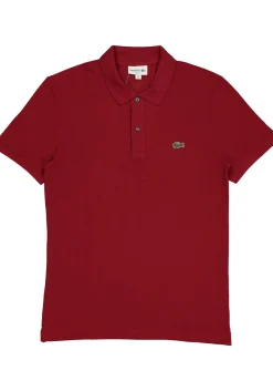 Lacoste Slim Fit polo, bordeaux rood
