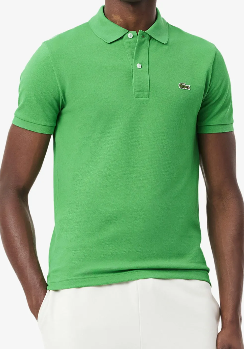 Lacoste Slim Fit polo, calathea groen