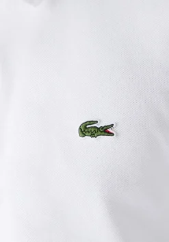 Lacoste Slim Fit polo lange mouw, wit