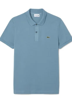 Lacoste Slim Fit polo, leisteen blauw grijs