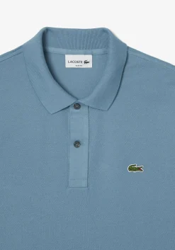 Lacoste Slim Fit polo, leisteen blauw grijs