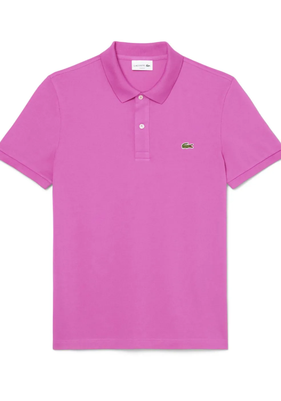Lacoste Slim Fit polo, malva fuchsia roze
