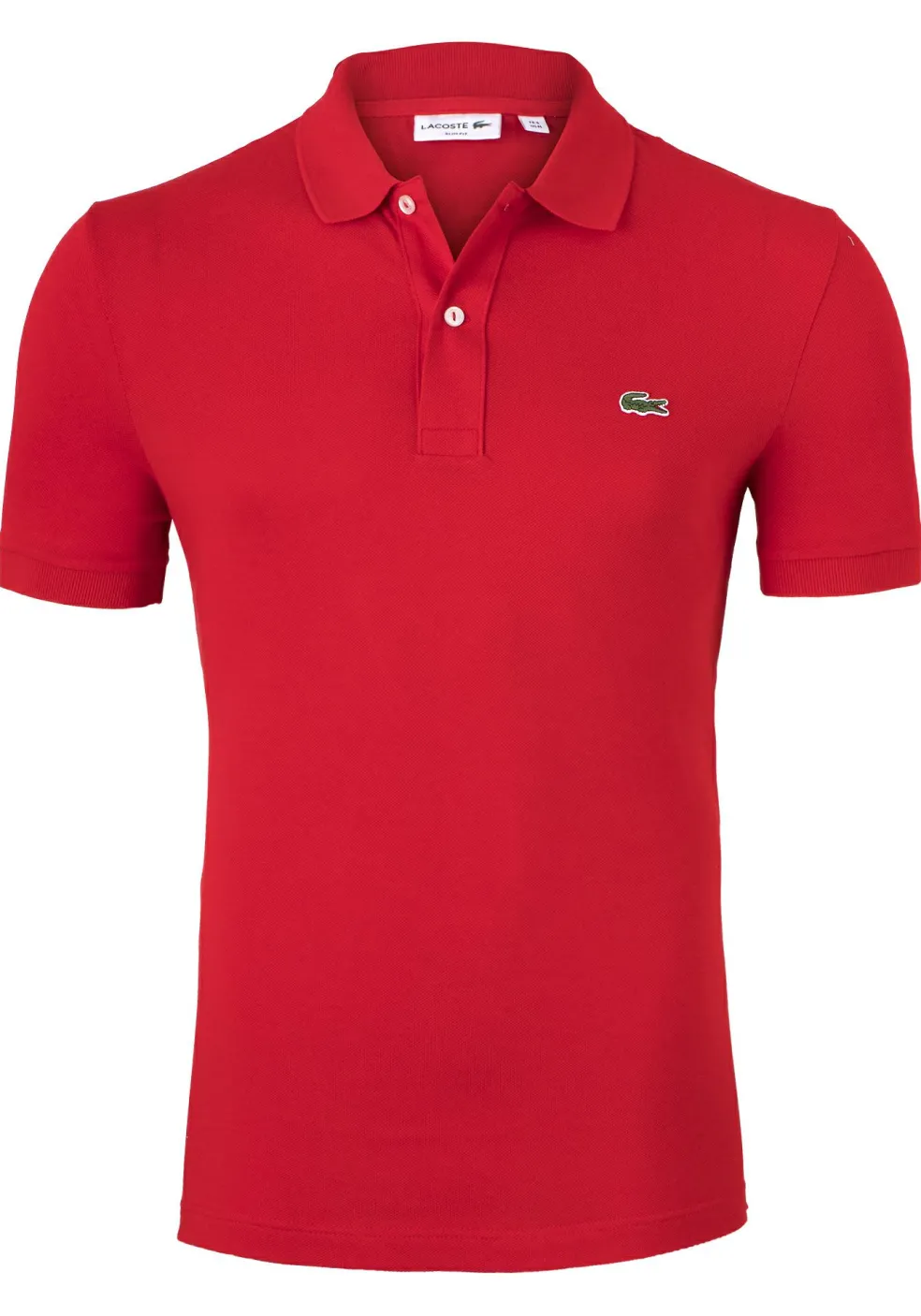 Lacoste Slim Fit polo, rood