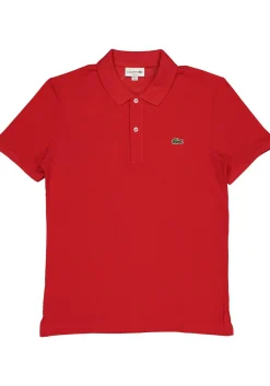 Lacoste Slim Fit polo, rood