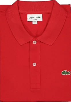 Lacoste Slim Fit polo, rood