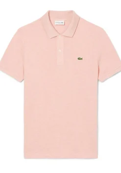 Lacoste Slim Fit polo, roze melange
