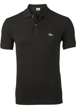 Lacoste Slim Fit polo, zwart