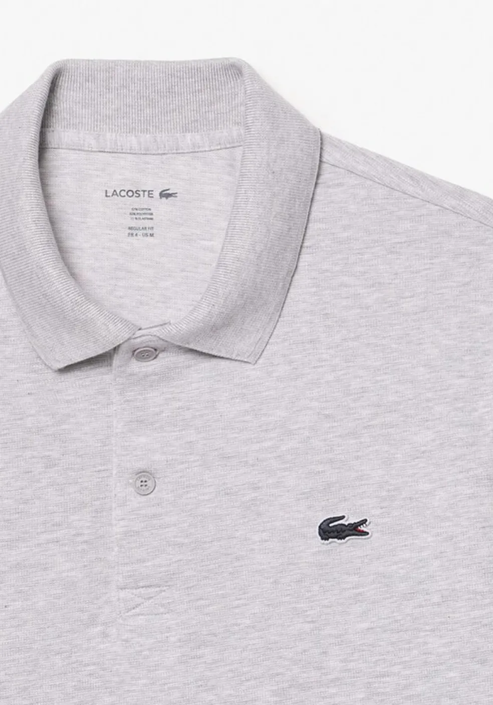 Lacoste Sport Polo Regular Fit stretch, lichtgrijs melange