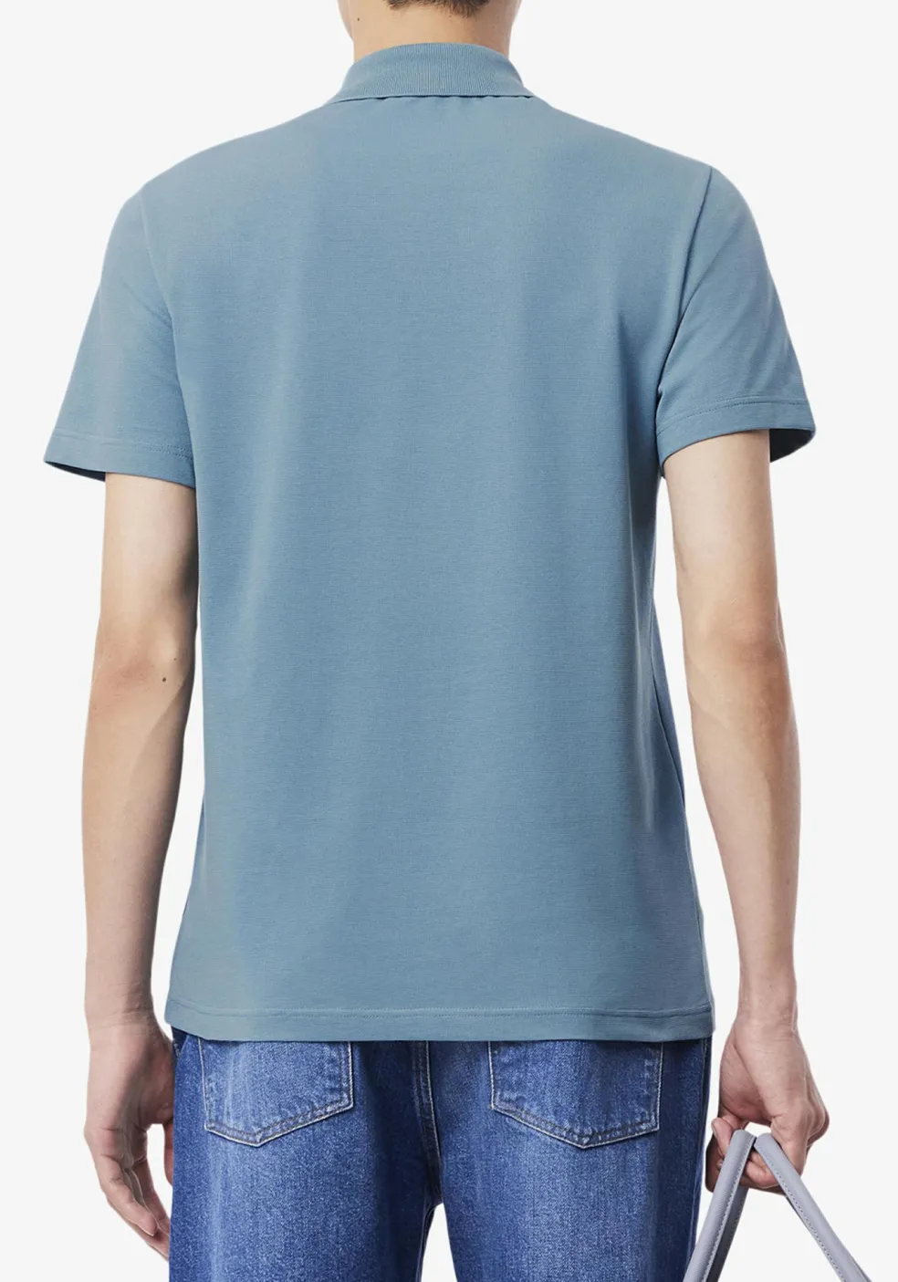 Lacoste Sport Polo Regular Fit stretch, leisteen blauw grijs